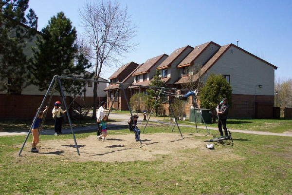 Swings beside our play structure