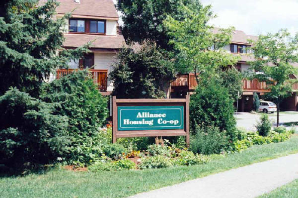 From Tapiola Crescent showing front entrance sign beside Alliance Pvt. entrance